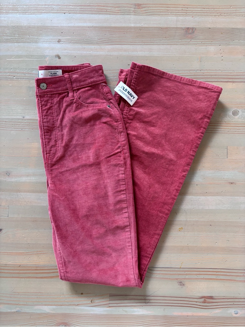 Old Navy Women's Higher High Rise Corduroy Flare Jeans - 0